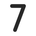 Number 7 SVG Icon